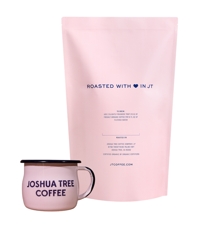 JT Big Bag & Bellied Enamel Mug Bundle – Joshua Tree Coffee Company